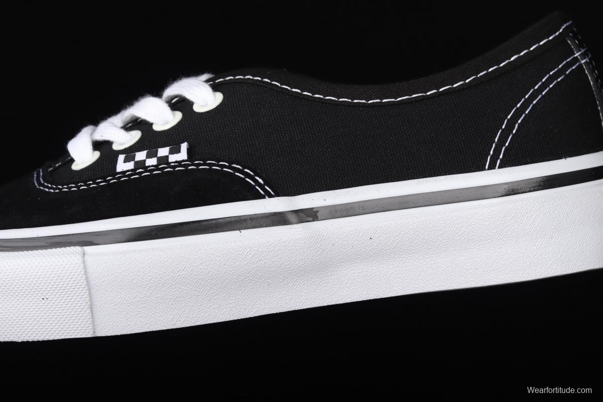 Vans Skate Authentic series classic black and white low-top casual board shoes VN0A5FC8Y28