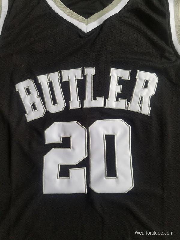 Gordon Hayward 20 Butler College Black Basketball Jersey