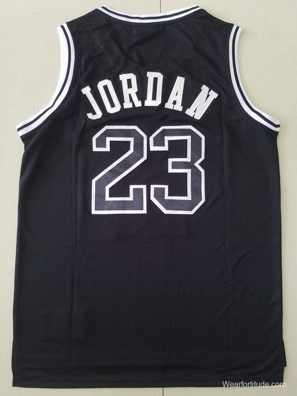 PSG Michael Jordan Black Basketball Jerseys