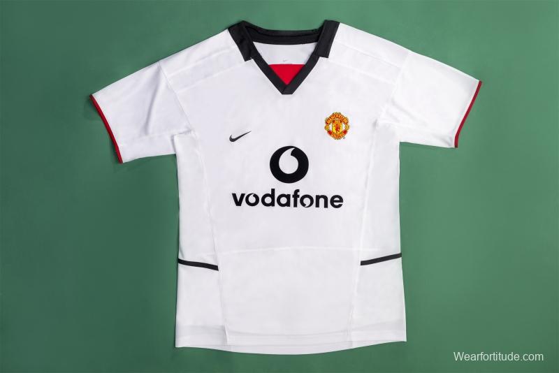 Retro 02/03 Manchester United Third White Soccer Jersey