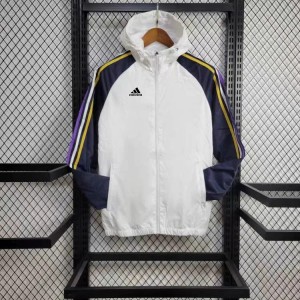 24/25 Adidas White Windbreaker