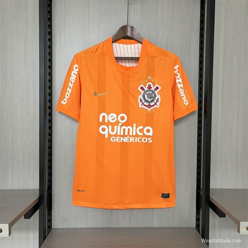 2010 Retro Corinthians Goalkeeper Orange Jersey S-XXXXL